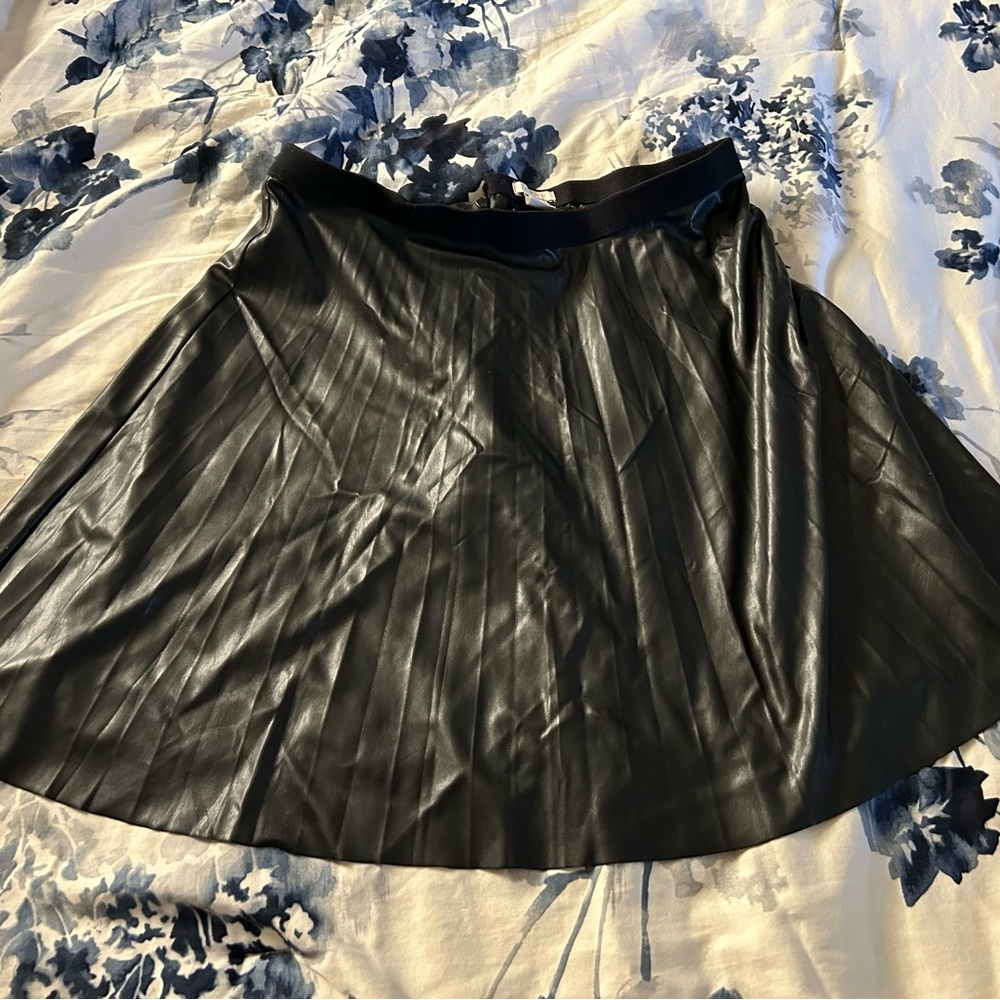 J Crew pleather mini skirt